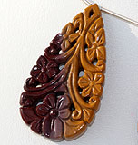 Mookaite Jasper Carved Beads