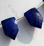 Lapis Gemstone- Pentagon Beads