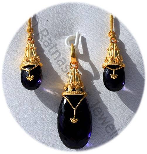 Jewelry Collection - three piece jewelry set - iolite gemstone