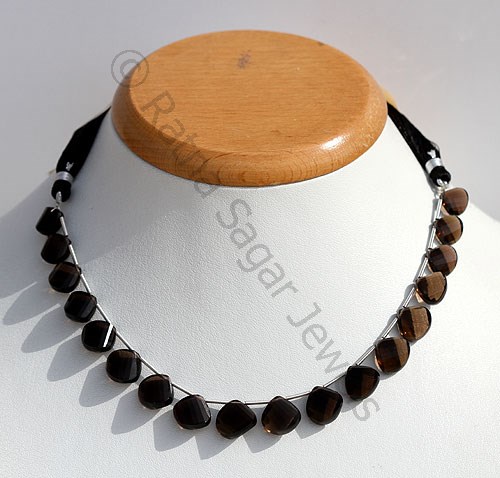 Smoky quartz beads