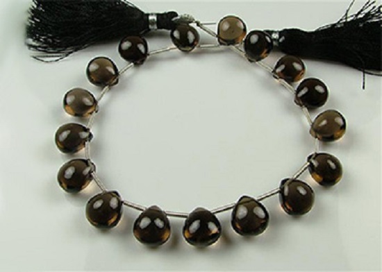smoky quartz beads