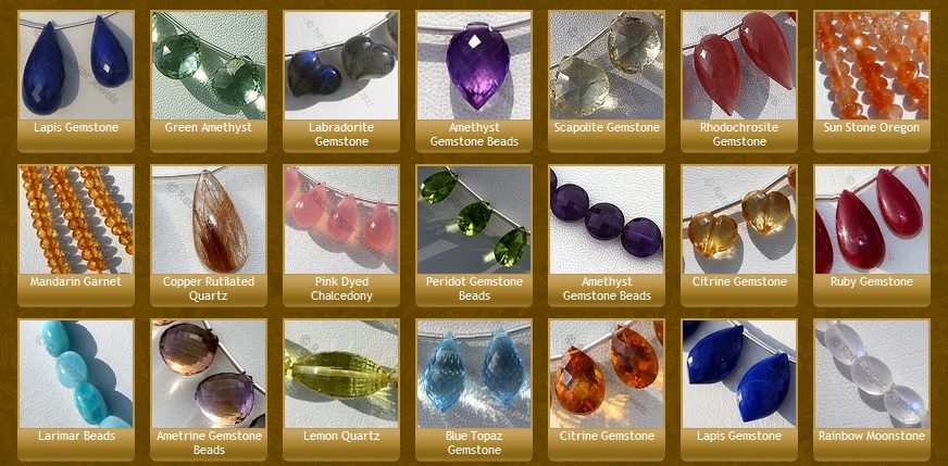 More colors than in sky: Gemstone Beads