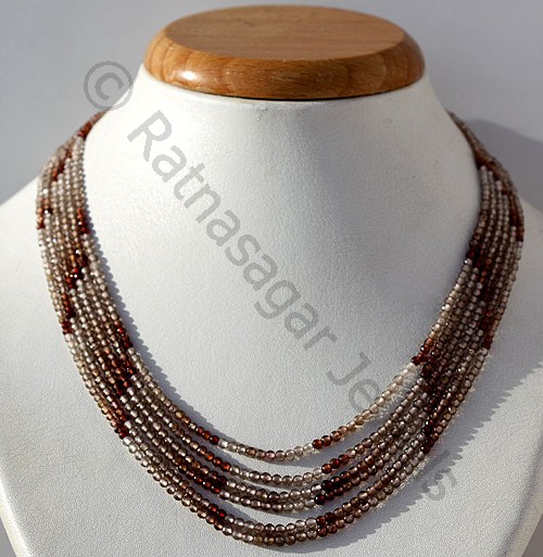 Brown Zircon Gemstone Beads