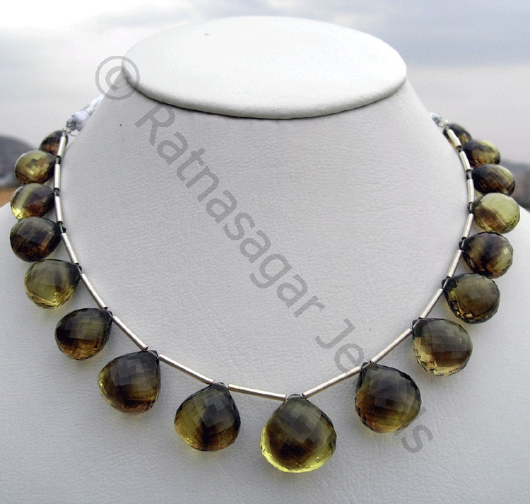 Bi-Color Quartz Gemstone Beads