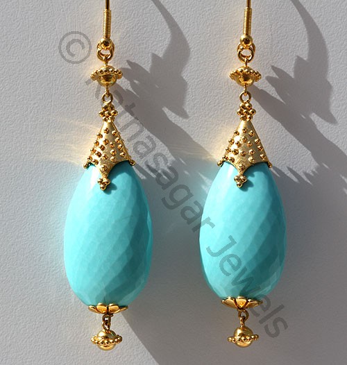 Jewelry Collection - Sleeping Beauty Turquoise Earrings
