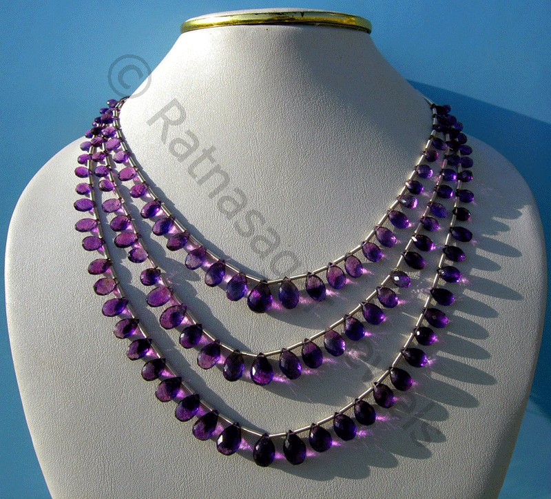 Amethyst gemstone beads