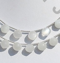 White Moonstone Onion Cut