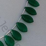 Green Onyx Gemstone Dolphin Shape Beads