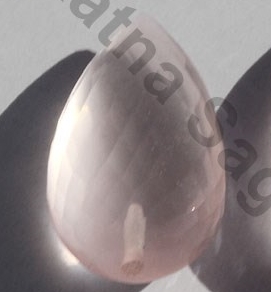 Rose Quartz Half Drilled Gemstones