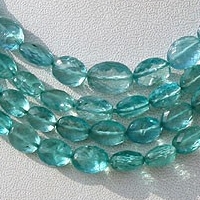 Apatite Gemstone Beads  Oval Faceted