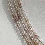 Copper Rutilated Quartz  Faceted Rondelle