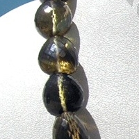 16 inch strand Bi-color Quartz  Faceted Nuggets