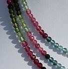 16 inch strand Tourmaline Gemstone Beads  Faceted Rounds