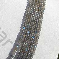 Labradorite Gemstone  Faceted Roundels
