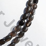 Black Moonstone Faceted Oval