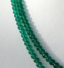 Green Onyx Faceted Rondelle