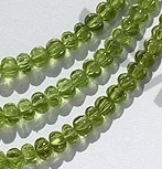 Peridot Gemstone Carved Beads