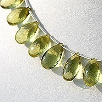 Lemon Quartz  Flat Pear Briolette