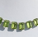 Peridot Gemstone Beads  Octagons