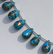 Turquoise Gemstone Tear Drops Briolette