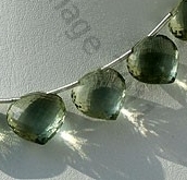 wholesale Green Amethyst Gemstone Betel Briolette