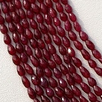 Ruby Gemstone Tear Drops Briolette