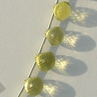 Lemon Quartz  Onion Shape