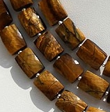 Tiger Eye Faceted Rectangle