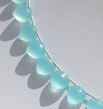 Sea Blue Chalcedony Betel Briolette