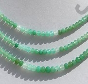 Chrysoprase Gemstone Faceted Rondelle