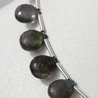 Labradorite Gemstone  Heart Briolette