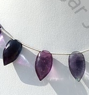 Fluorite Gemstone Conch Briolette