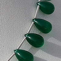 aaa Green Onyx Tear Drops Plain