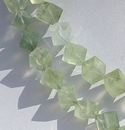 Prehnite Gemstone  Faceted Cube