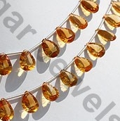 Citrine Gemstone Concave Cut Pan