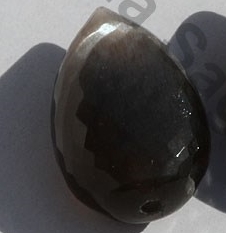 Black Moonstone Half Drilled Gemstones