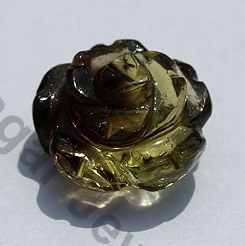 Bi-Color Quartz Half Drilled Gemstones