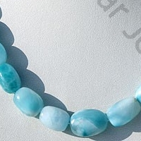 Larimar Gemstone Faceted Nuggets