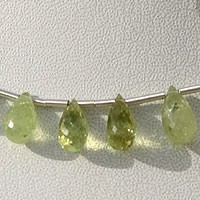Grossular Garnet  Tear Drops Briolette