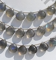 Labradorite Blue Power Heart Briolette