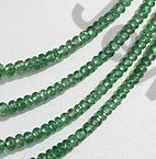 Tsavorite Gemstone Faceted Rondelle