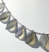 Labradorite Blue Power Twisted Flat Pear