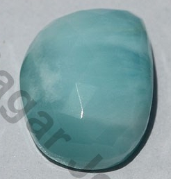 Larimar Gemstone Rose Cut Cabochon