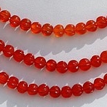 Carnelian Gemstone Carved Beads
