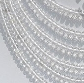 Crystal Gemstone Faceted Rondelle