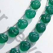 Green Onyx Carved Heart