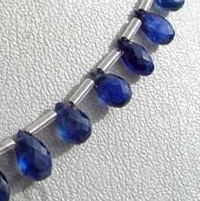 Sapphire Gemstone Flat Pear Briolette