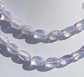 Lavender Quartz Faceted Oval