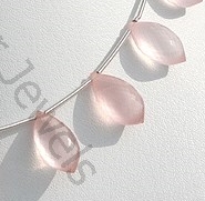 Rose Quartz Dolphin Shape Beads