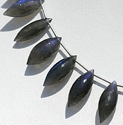 Labradorite Blue Power Dew Drop Beads